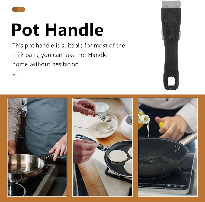 Pot Handle Replacement Removable Bowl Pan Grip Cookware Tool Replacement Cookware Handle Universal Grip for Nonstick Frying - Techmanistan in Pakistan