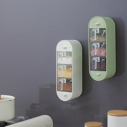 5 Compartments Wall Mounted Spice Organizer