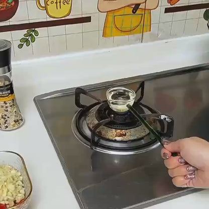 Large Glass Serving Spoon with Long Handle