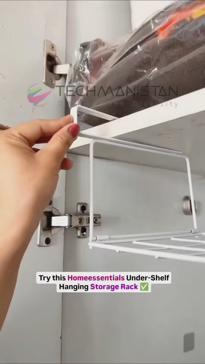 Foldable Under Shelf Storage Basket