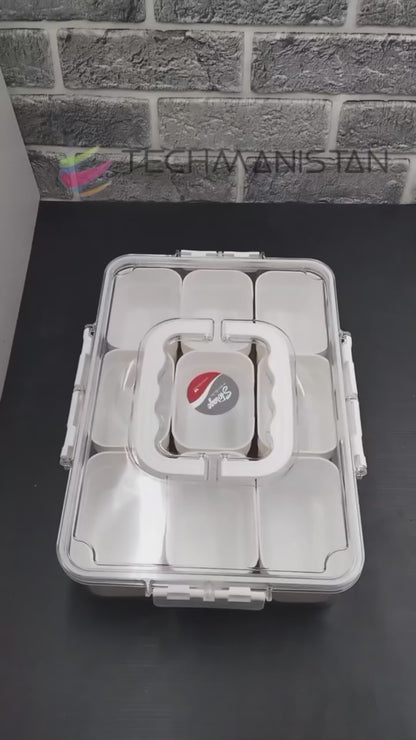 Detachable Dividers Portable Snack box