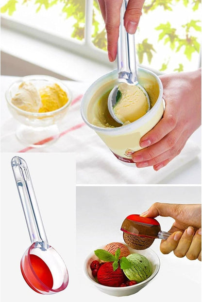 Push Back Plastic IceCream Scoop - Techmanistan in Pakistan
