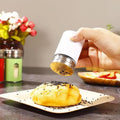 Random Color - 1 Piece Stainless Steel Cover Glass Salt & Pepper Mill With 3 Sized Holes, Spice Container, Salt Mill, Spice Bottle, Retro Spice Jar - Techmanistan in Pakistan