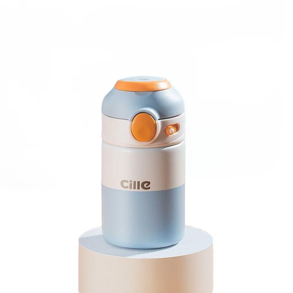 Random Color - 180ml Water Bottle, 180ml Stainless Steel Thermos Cup High Value Water Cup For Women Cute Portable Water Bottle For Boys And Kids - Techmanistan in Pakistan