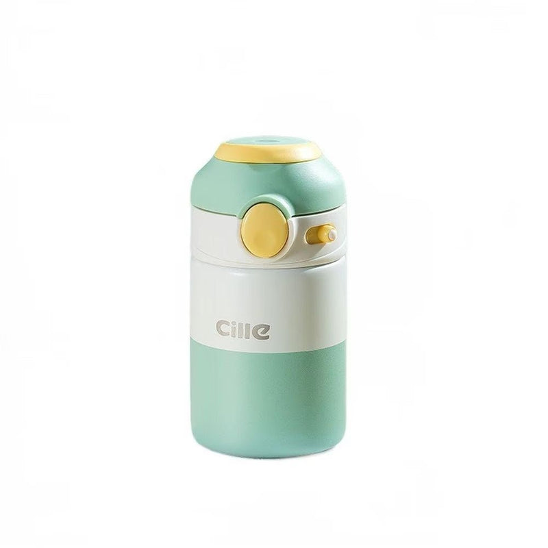 Random Color - 180ml Water Bottle, 180ml Stainless Steel Thermos Cup High Value Water Cup For Women Cute Portable Water Bottle For Boys And Kids - Techmanistan in Pakistan