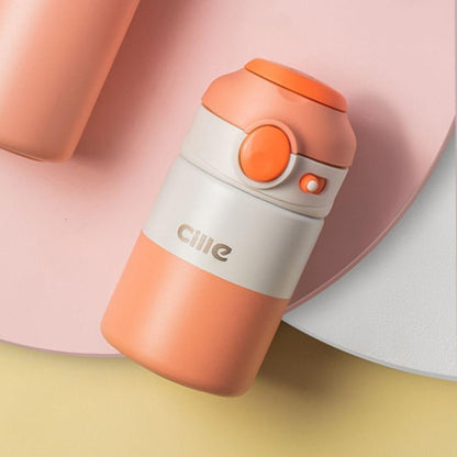 Random Color - 180ml Water Bottle, 180ml Stainless Steel Thermos Cup High Value Water Cup For Women Cute Portable Water Bottle For Boys And Kids - Techmanistan in Pakistan