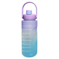 Random Color 2 Liter Multicolor Large Capacity Water Bottle With Motivational Quotes & Time Maker Instructions - Techmanistan in Pakistan