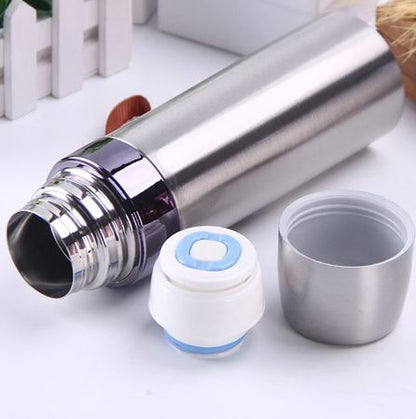 Random Color - 500ml Portable Durable Stainless Steel Vacuum Thermic Flask - Techmanistan in Pakistan