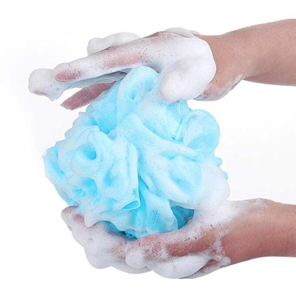 Random Color - Bath Sponge for Shower Ball, Shower Sponge, Mesh Bath Ball Sponge, Mini Exfoliating Sponge Loofahs for Baby Shower - Techmanistan in Pakistan