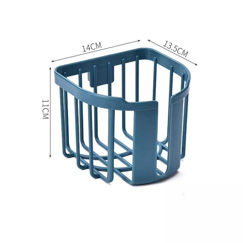 Random Color - Punch Free Wall Mounted Bathroom Tissue Roll Holder - Techmanistan in Pakistan