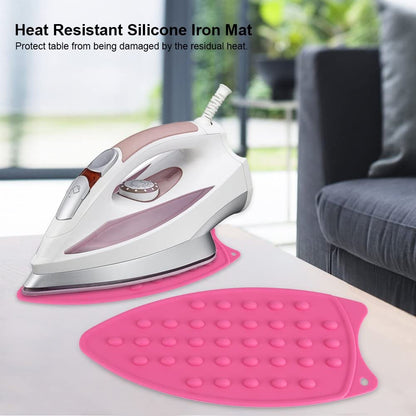 Random Color Silicone Iron Hot Protection Rest Pad Mat Safe Surface Iron Stand Mat Rest Ironing Pad, Silicone Iron Rest Ironing Pad Ironing Insulation Mat - Techmanistan in Pakistan