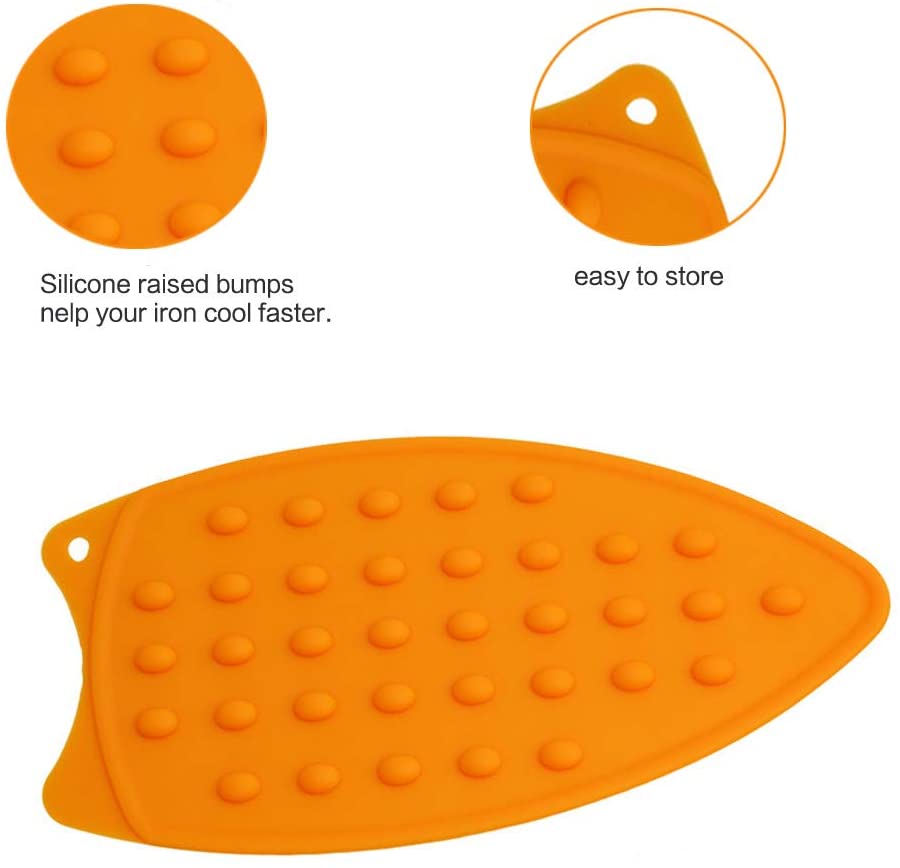 Random Color Silicone Iron Hot Protection Rest Pad Mat Safe Surface Iron Stand Mat Rest Ironing Pad, Silicone Iron Rest Ironing Pad Ironing Insulation Mat - Techmanistan in Pakistan