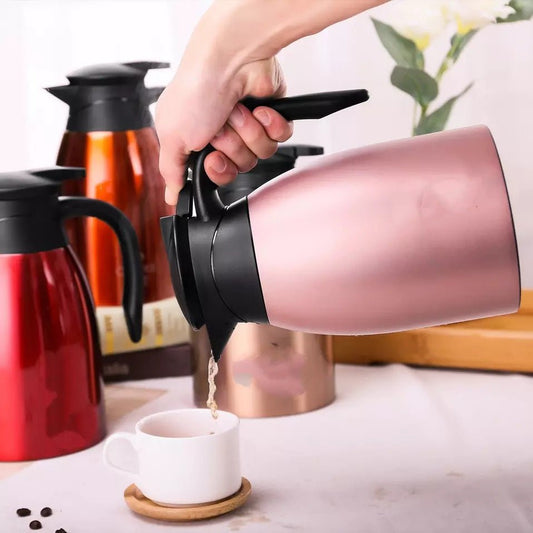 Random Color - Stainless Steel Vacuum Insulated Teapot 750ml - Techmanistan in Pakistan