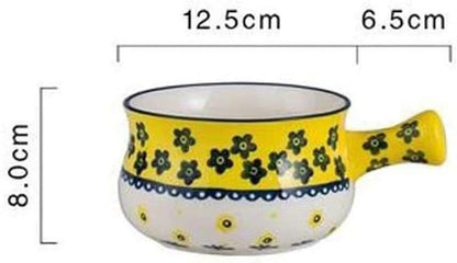 Random Color/Print Korean Bowl With Handle - Techmanistan in Pakistan