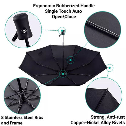 Random Color/Print - Small Double Folding Umbrella - Techmanistan in Pakistan