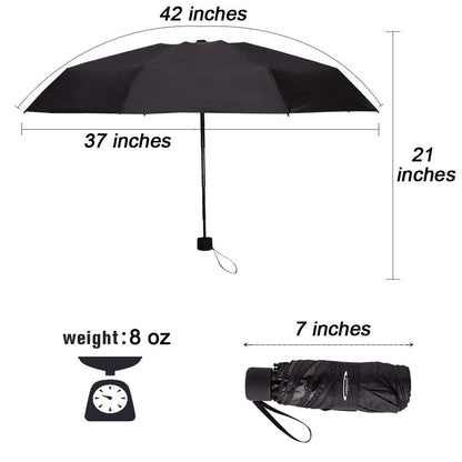 Random Color/Print - Small Double Folding Umbrella - Techmanistan in Pakistan
