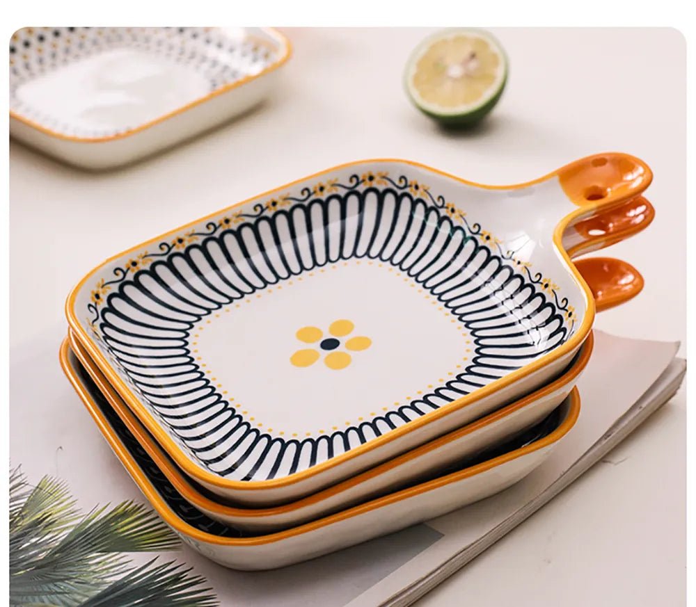 Random Design Ceramic Casserole Dish - Techmanistan in Pakistan