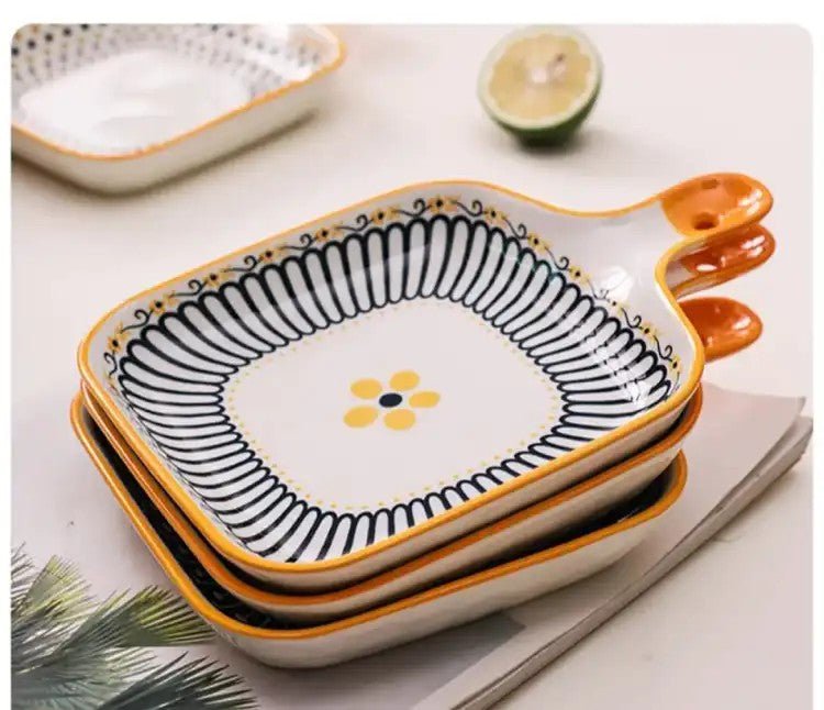 Random Design Ceramic Casserole Dish - Techmanistan in Pakistan