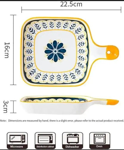Random Design Ceramic Casserole Dish - Techmanistan in Pakistan