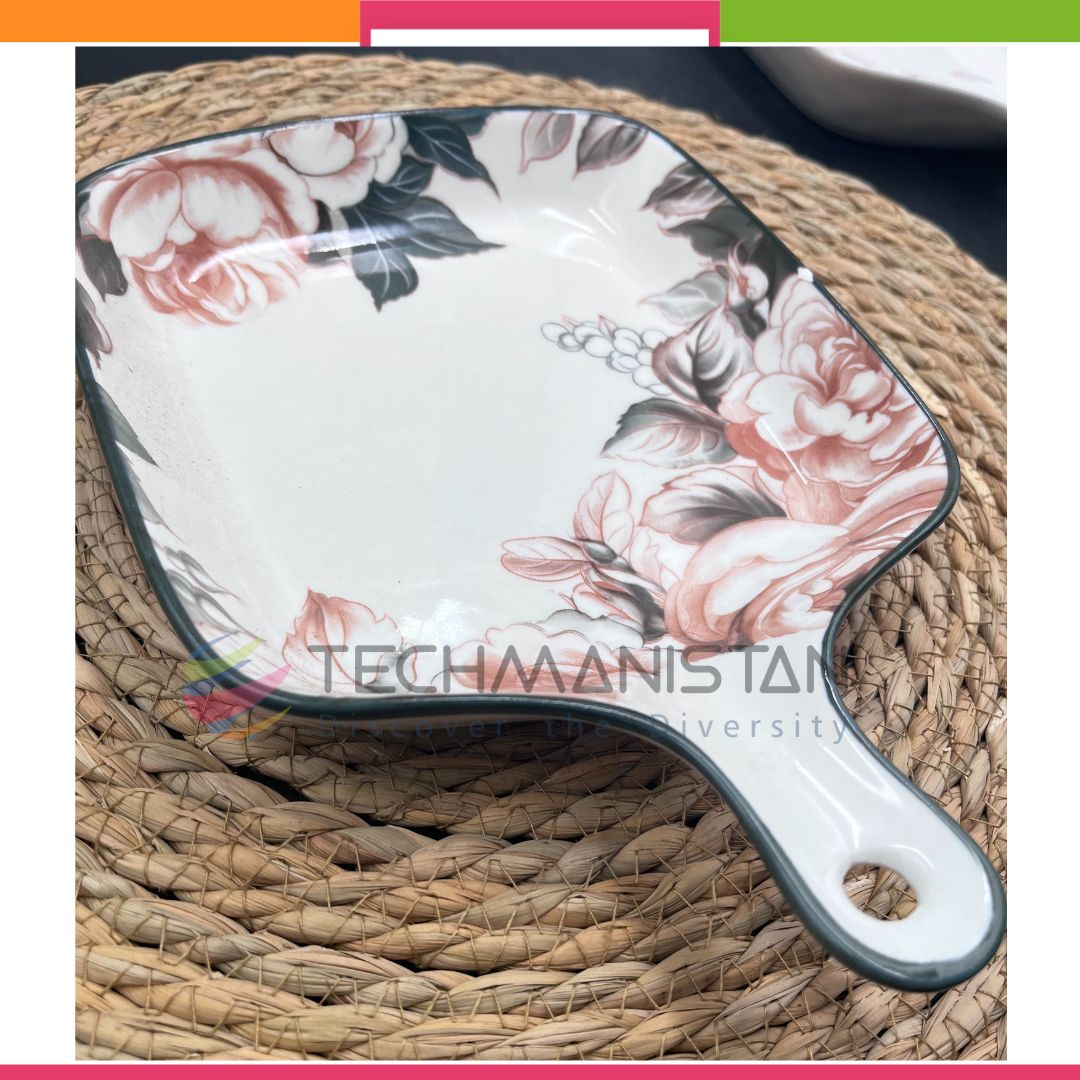Random Design Ceramic Casserole Dish - Techmanistan in Pakistan