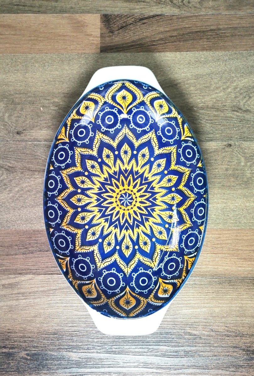 Random Design Ceramic Serving Bowl - Techmanistan in Pakistan