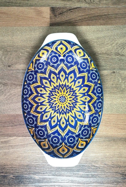 Random Design Ceramic Serving Bowl - Techmanistan in Pakistan