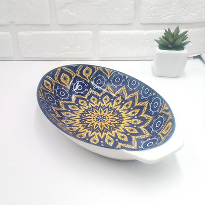 Random Design Ceramic Serving Bowl - Techmanistan in Pakistan