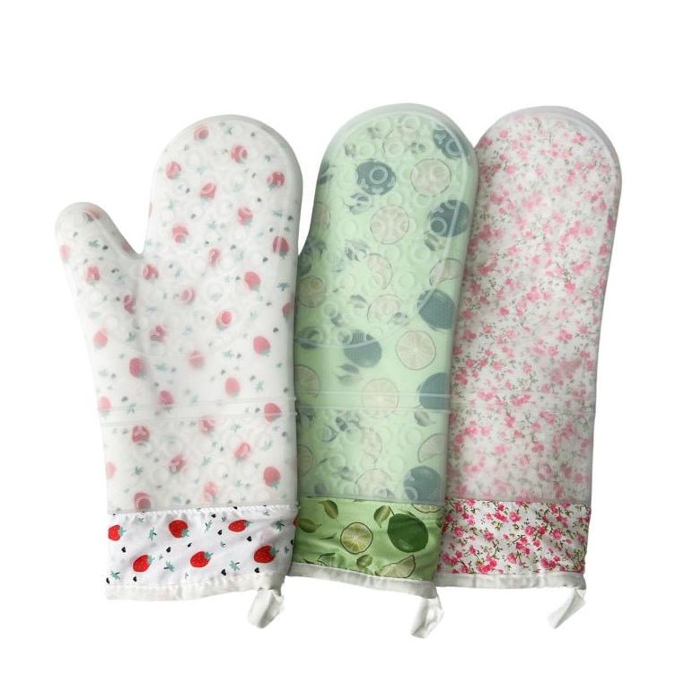 Random Design Cotton Gloves with Silicon Coating - Techmanistan in Pakistan