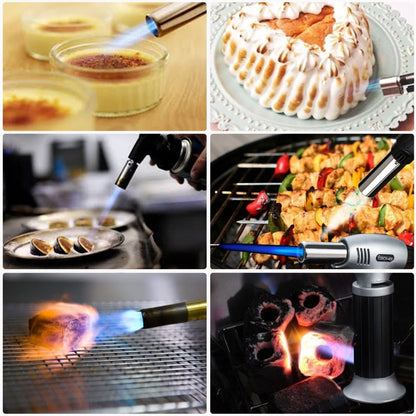 Refillable Culinary Butane Torch With Safety Lock - Techmanistan in Pakistan