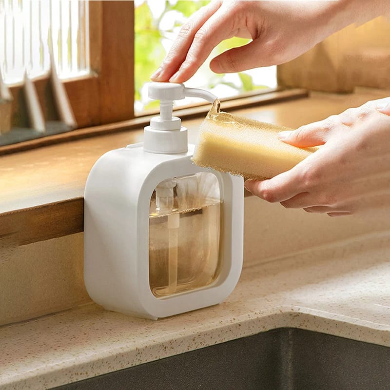 500ml Refillable Soap Dispenser Bottle with Lockable Pump