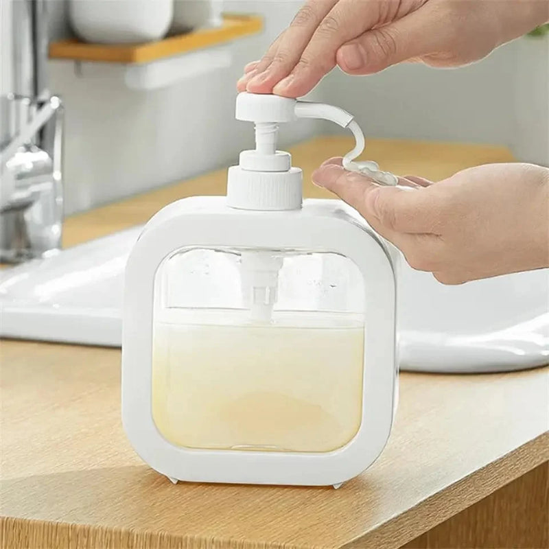 500ml Refillable Soap Dispenser Bottle with Lockable Pump