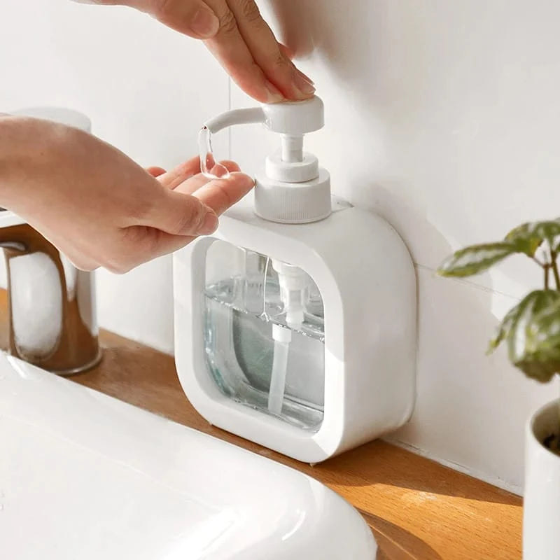 500ml Refillable Soap Dispenser Bottle with Lockable Pump