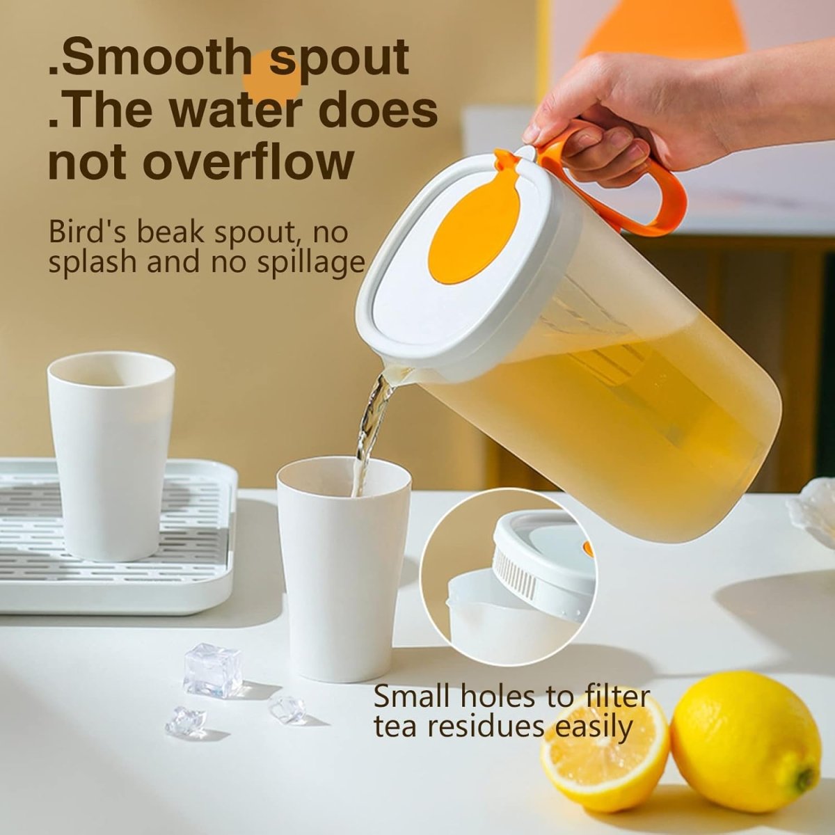 Refrigerator Cold Kettle Dispenser With Spout & Infuser - Techmanistan in Pakistan