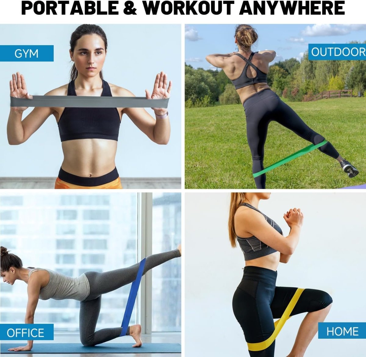 Resistance Exercise Bands, Fitness Elastic Bands - Techmanistan in Pakistan