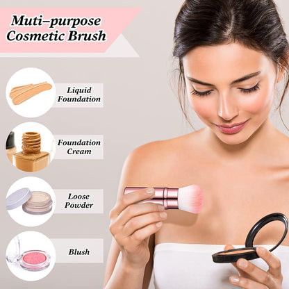Retractable Makeup Brush for Blush With Cover - Techmanistan in Pakistan