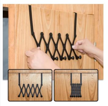 Retractable Over The Door Hook Organizer Rack - Techmanistan in Pakistan