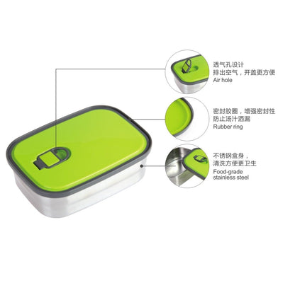 Reusable Large Capacity Stainless Steel Lunch Box - Techmanistan