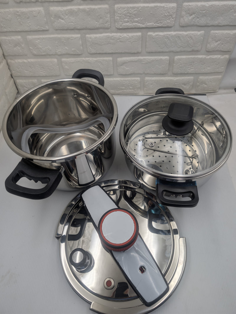 Stainless Steel Pressure Cooker Combo | Best Cooker Set in Pakistan
