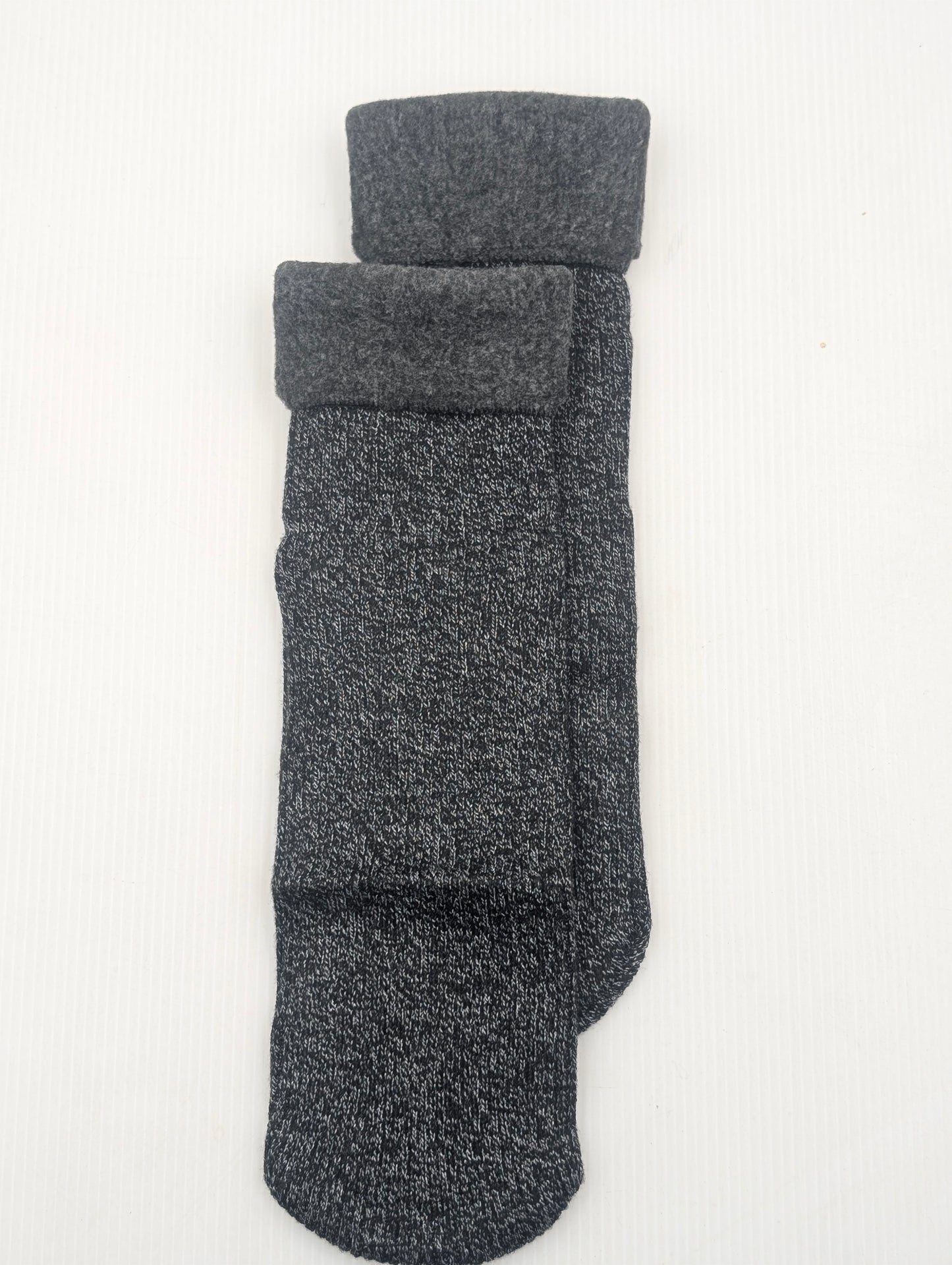 Premium Heavyweight Fleece-Lined Thermal Wool Socks – Thick Ribbed Winter Boot Socks for Men & Women