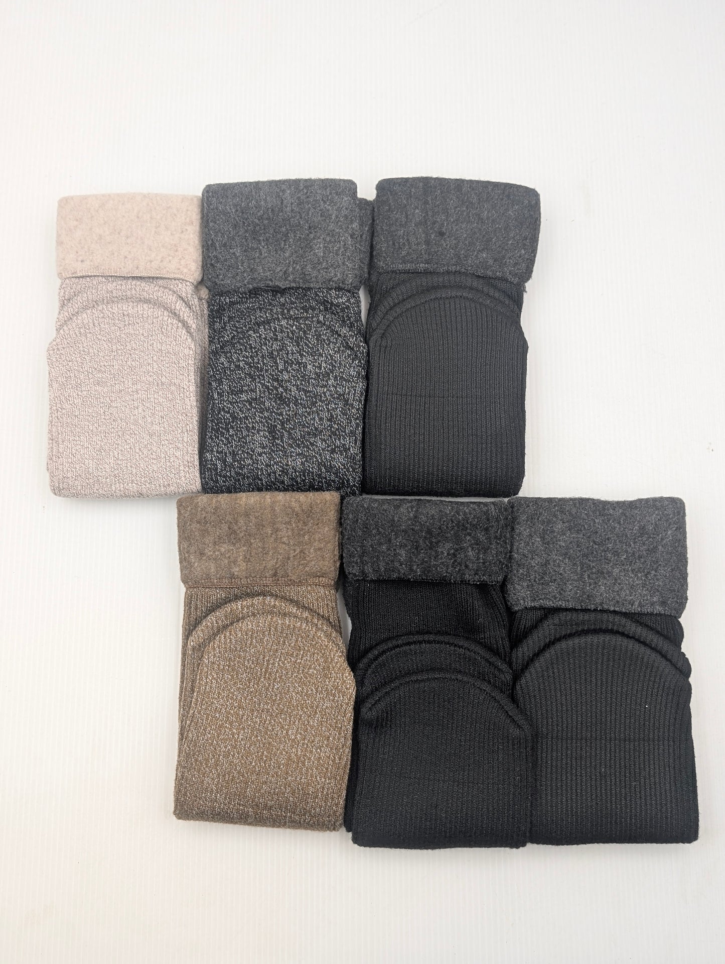 Premium Heavyweight Fleece-Lined Thermal Wool Socks – Thick Ribbed Winter Boot Socks for Men & Women