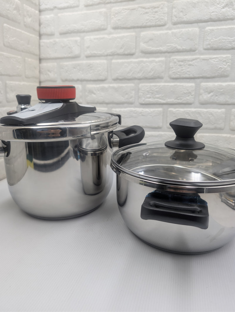 Stainless Steel Pressure Cooker Combo | Best Cooker Set in Pakistan