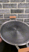 Honeycomb Laser Coated Tawa with Wooden Handle