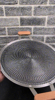 Honeycomb Laser Coated Tawa with Wooden Handle