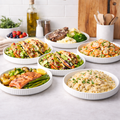 White Ceramic Plate & Bowl Set – 6 & 12 Piece