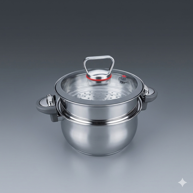 Stainless Steel Double Ear Soup & Hot Pot