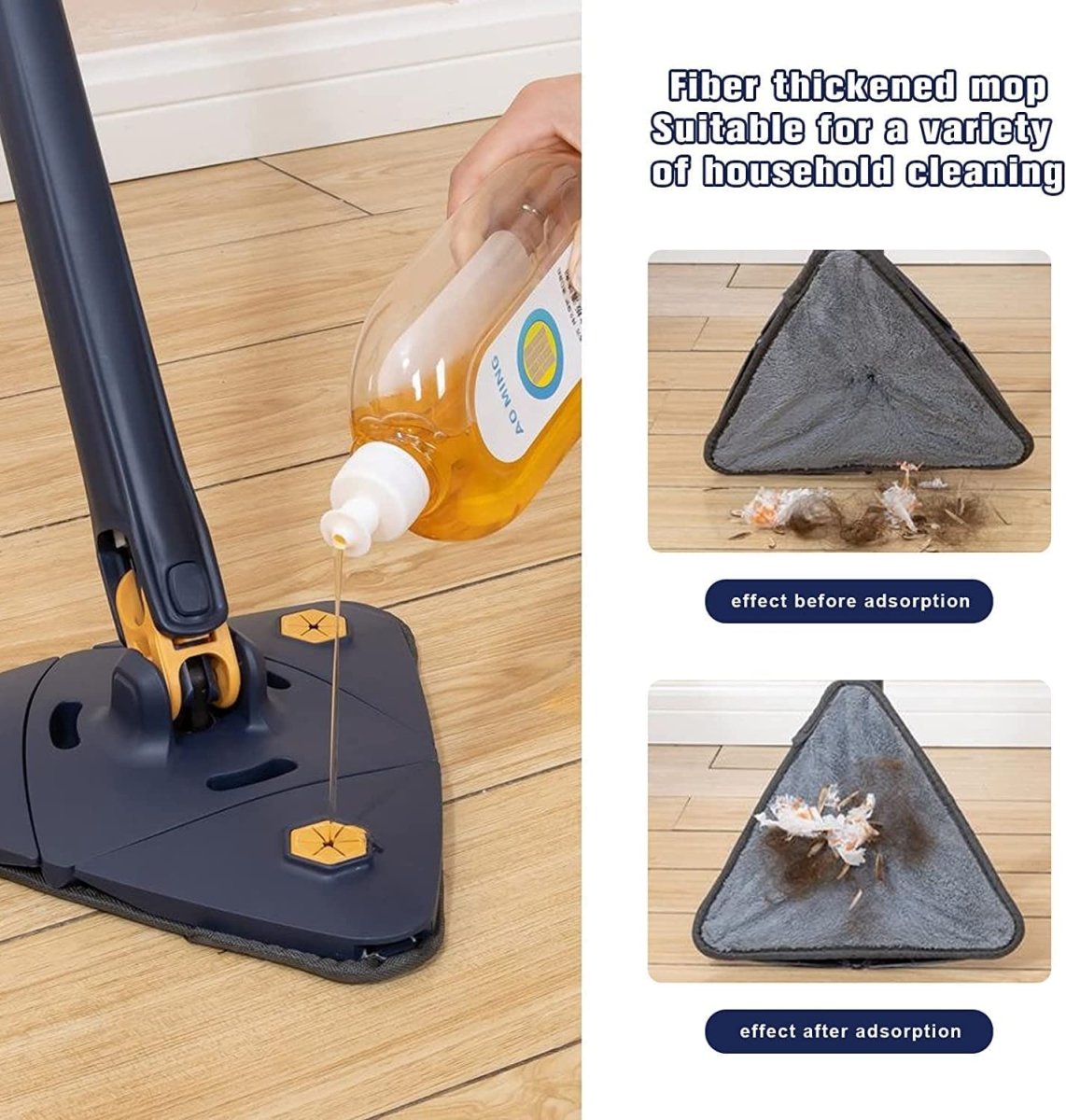 Rotatable Adjustable Cleaning Mop - Techmanistan in Pakistan