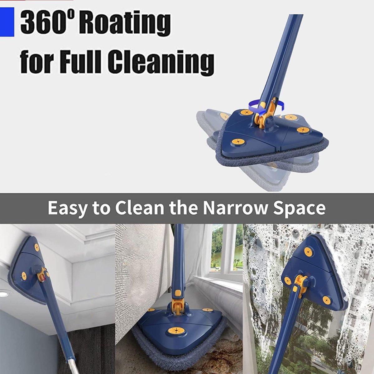 Rotatable Adjustable Cleaning Mop - Techmanistan in Pakistan