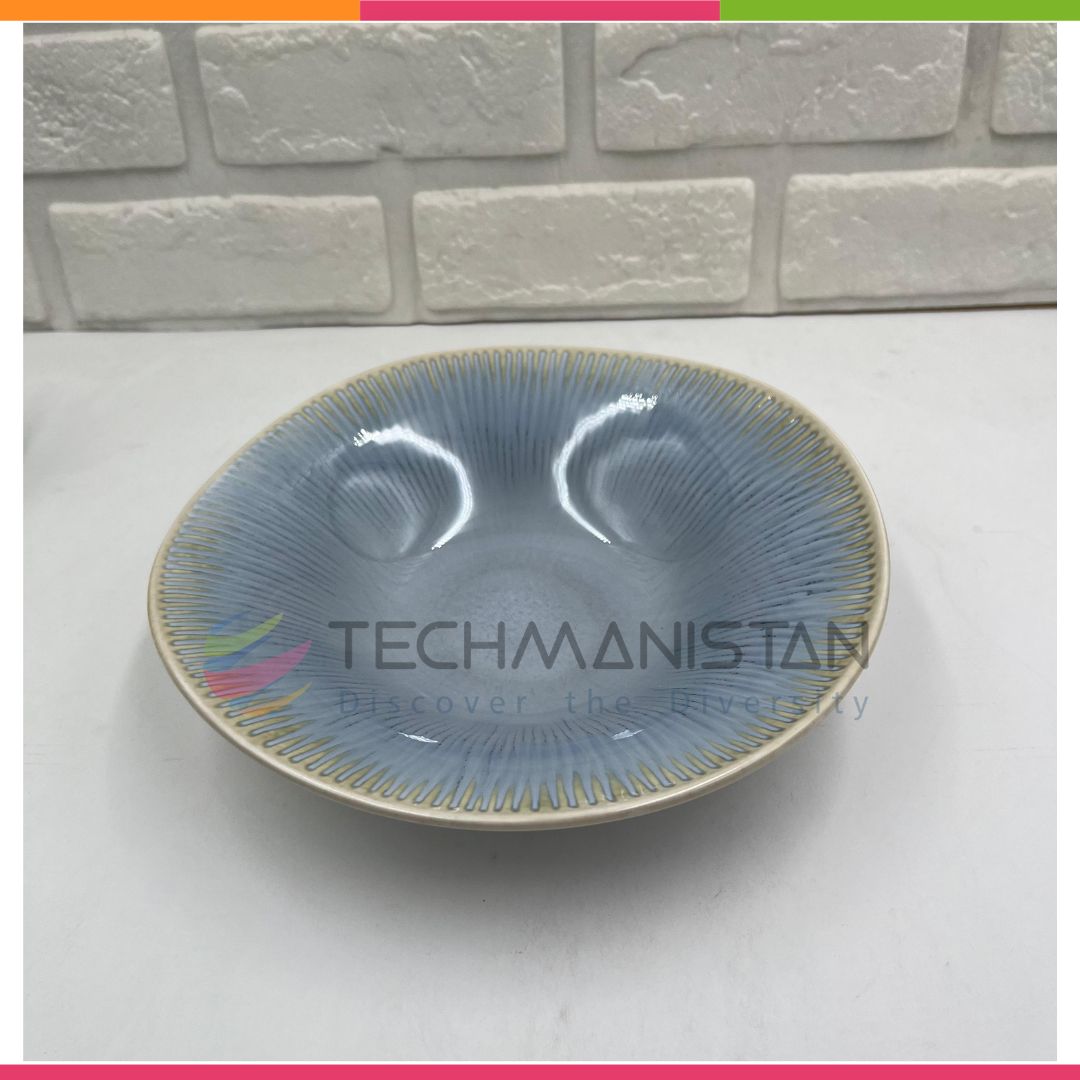 Round Ceramic Salad Bowl - Techmanistan in Pakistan
