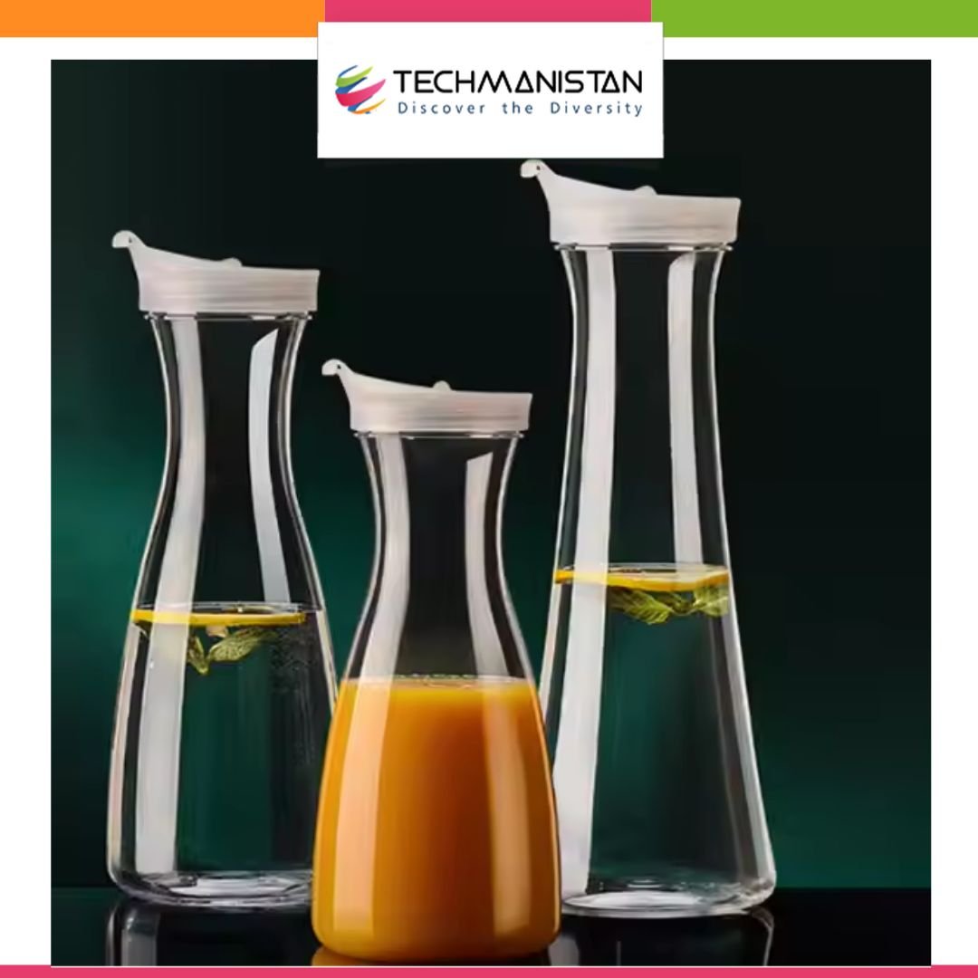 Round Clear Acrylic Water Bottle - Techmanistan in Pakistan