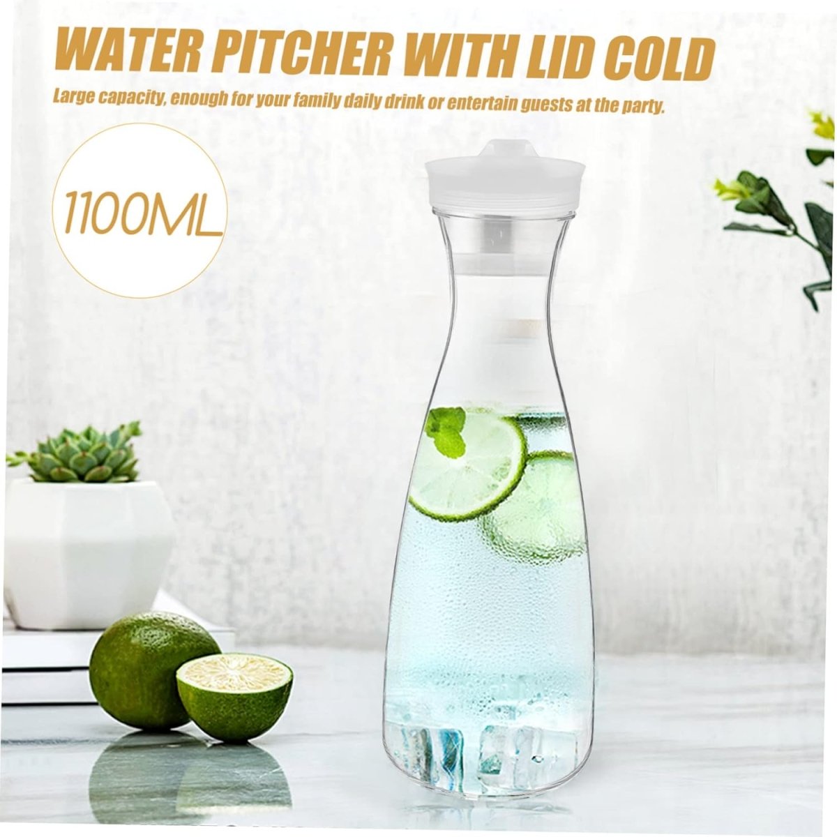 Round Clear Acrylic Water Bottle - Techmanistan in Pakistan